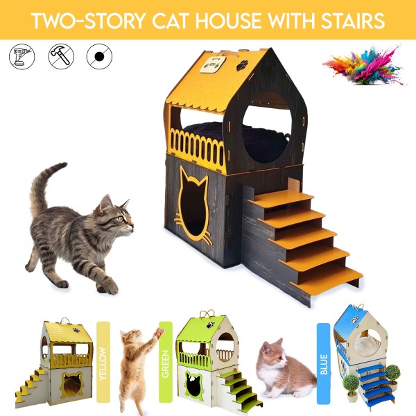 XL Cat House Available in 4 Different Designs